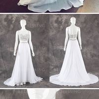 Two Piece Beads Prom Dresses Party Gown pst0314 - Thumbnail 2