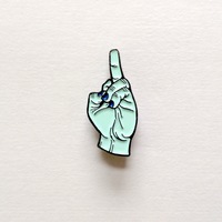 Turned Up Enamel Pin - Thumbnail 2