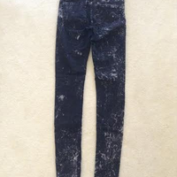 Black Acid Wash Jeggings - Thumbnail 2