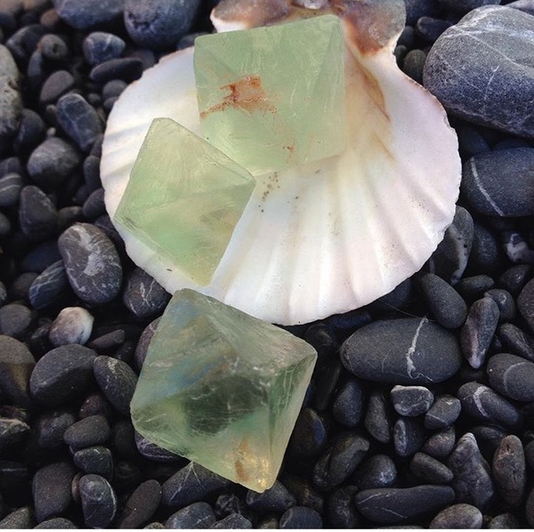 Fluorite Octahedrons