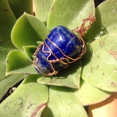 Royal lapis lazuli pendant