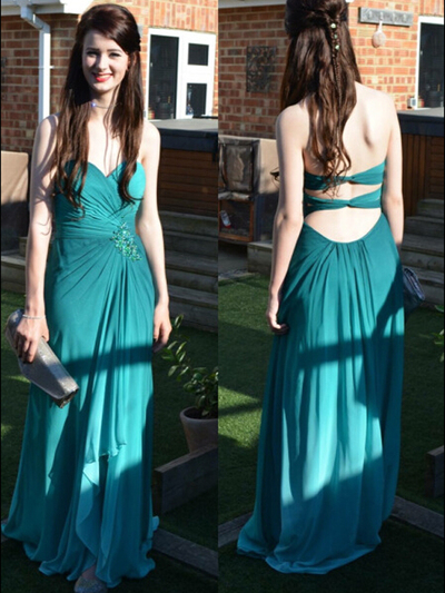 classy prom dresses,A-line Sweetheart Floor-length Chiffon Evening Dress Prom Dresses 9697