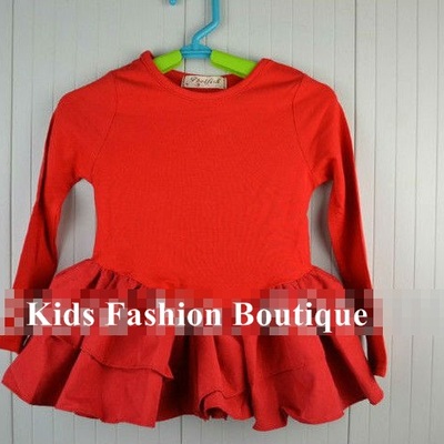 Red ruffles top