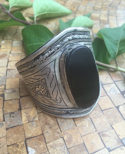 Onyx Cuff Bracelet