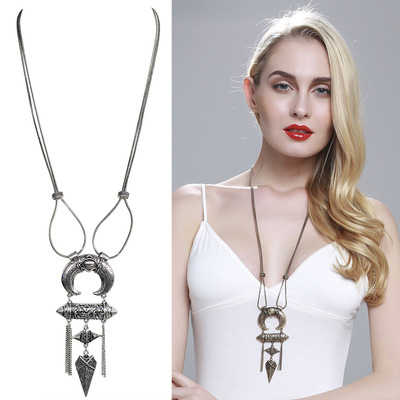 Long Sweater Chain Tassel Necklaces Fashion Chain