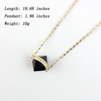 Double Terminated Quartz Crystal Healing Pointed Chakra Gems Pendant  - Thumbnail 1