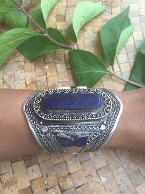 Lapis Cuff Bracelet