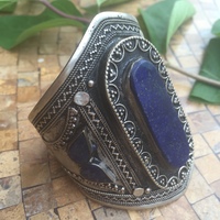 Lapis Cuff Bracelet - Thumbnail 1