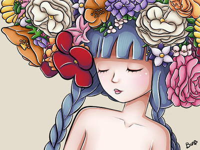 Blooming Marigolds Print (Small)