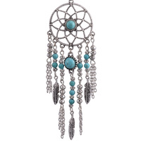 Long Sweater Chain Turquoise Necklaces Women Fashion Chain - Thumbnail 4