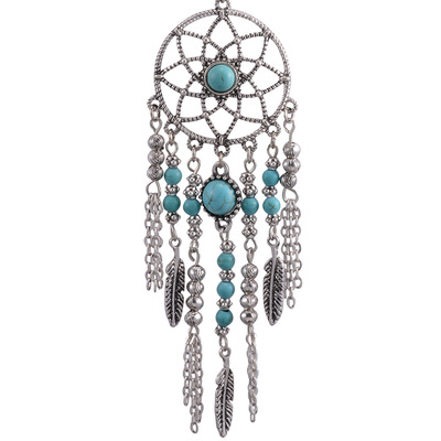 Long sweater chain turquoise necklaces women fashion chain