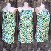 Boho Maxi Dress w/Drop Waist - Thumbnail 1