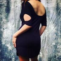 Mod-Shift Dress w/Cut-Out Sleeves - Thumbnail 1