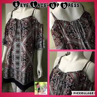 Skye Lace-Up Dress - Thumbnail 1