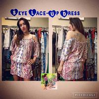 Skye Lace-Up Dress - Thumbnail 3