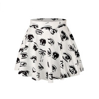 Big Eyes Print Skirt - Thumbnail 1