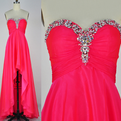 Sweetheart prom dresses,a-line sweetheart asymmetrical elastic woven satin evening dress prom dresses 9720