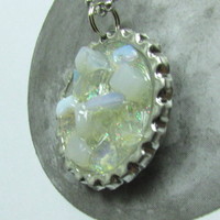 Resin Cast Moonstone Pendant - Thumbnail 3