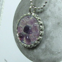 Resin Cast Amethyst Pendant  - Thumbnail 2