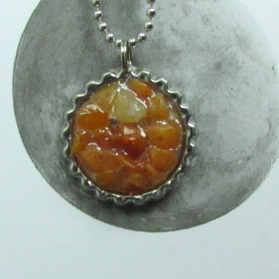 Resin cast red aventurine 