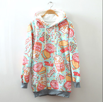 Harajuku macaroon biscuit ice cream hoodies