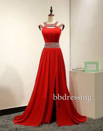 Red Prom Dress Prom Gowns pst0771