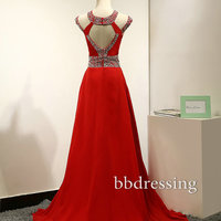 Red Prom Dress Prom Gowns pst0771 - Thumbnail 1