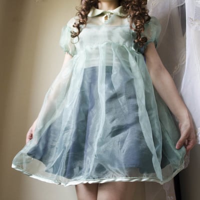 Baby ghost aquamarine dress