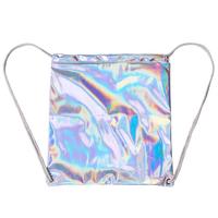 Silver Hologram Holographic Backpack Tote Bag - Thumbnail 2