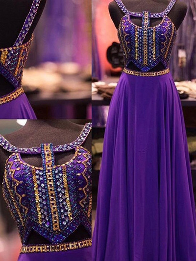 classy prom dresses,Regency A-line Scoop Floor-length Chiffon Evening Dress Prom Dresses 9830