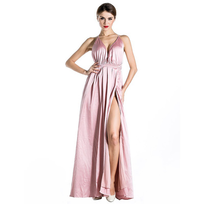 Solid Maxi Split Dress