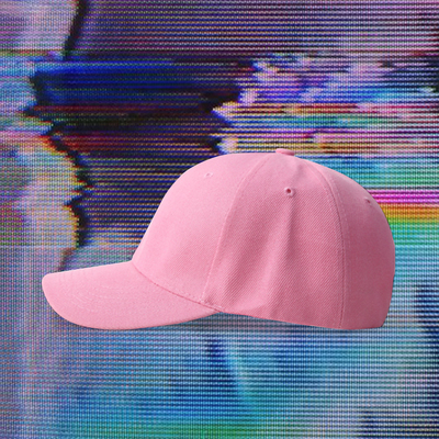 808 baseball cap in pink