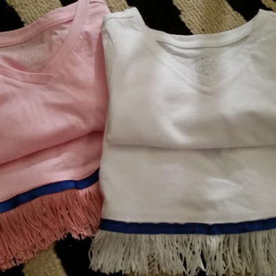  adult (female) short sleeve shirt with bordered fringe (set of 3) - Thumbnail 4