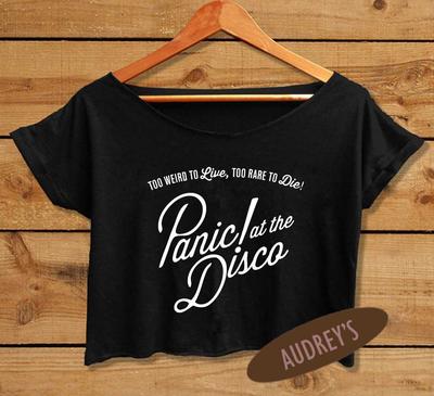 Women's Panic! at The Disco Shirt Brendon Urie Crop Tee P!ATD 