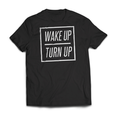 Wake up - gold/white & black