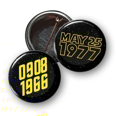 This day in space button