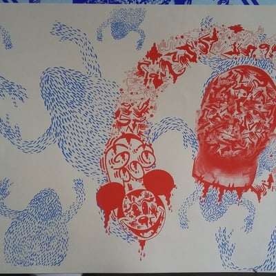 Josh feigert/ ross adams collaborative print #2