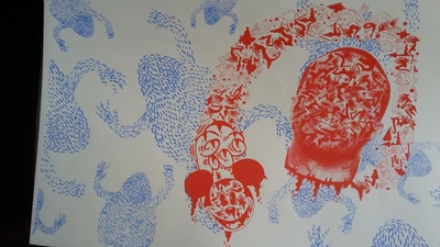 Josh Feigert/ Ross Adams collaborative print #2