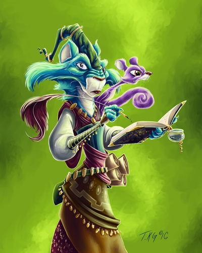 The Wise Cat and Companion