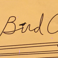 Bird City Classic Yellow Telephone Wire Sticker - Thumbnail 1