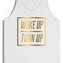 Wake Up - Black & White/Gold - Tank - Thumbnail 1