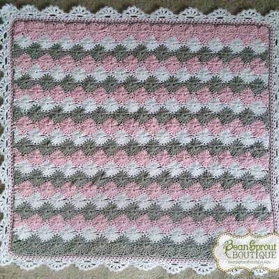 Starburst baby blanket