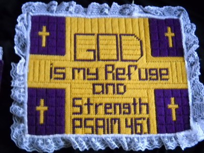  Needlepoint Wall Hanging Psalm 46:1