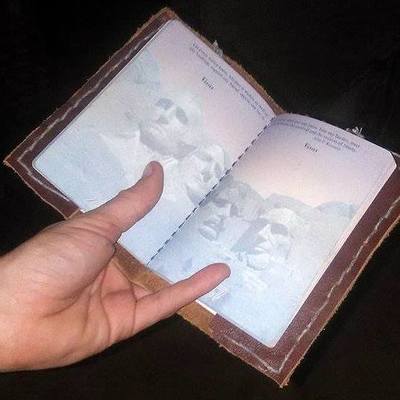 Leather passport cover