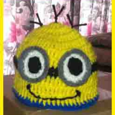 Crocheted smile hat