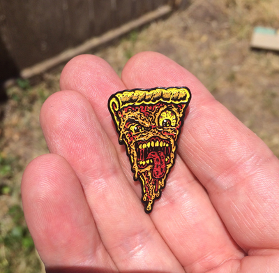 Pizza Face Pin