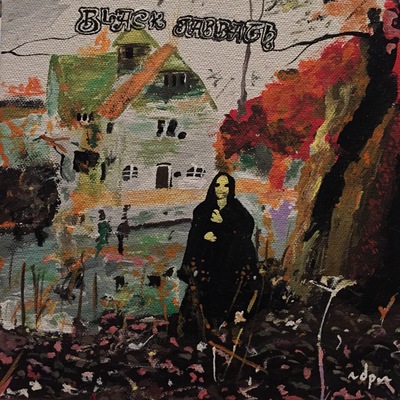 Black sabbath - 8"x8" painting - acrylic on canvas 