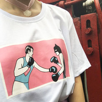 BOXING TEE IN WHITE - Thumbnail 1