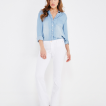 White Front Flare Jeans