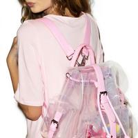 Candy Color Transparent Backpack - Thumbnail 1